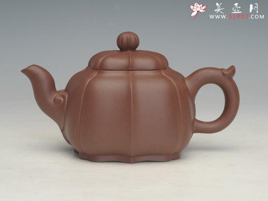 紫砂壶图片：菱花如意 - 美壶网