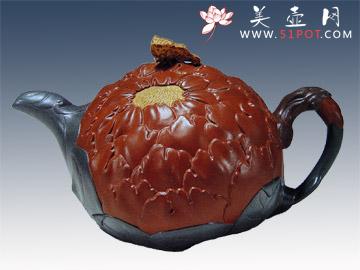 紫砂壶图片：牡丹 - 美壶网