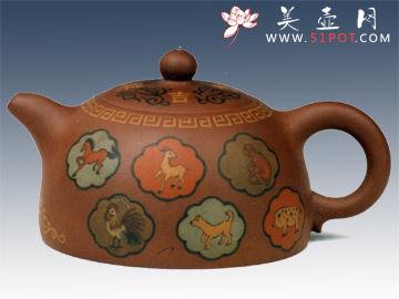 紫砂壶图片：十二生肖 - 美壶网