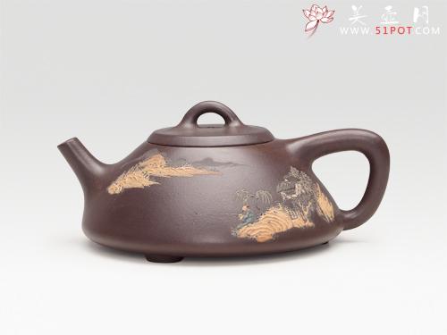 紫砂壶图片：扁石瓢 - 美壶网