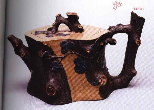紫砂壶图片：大迎客松壶 - 美壶网