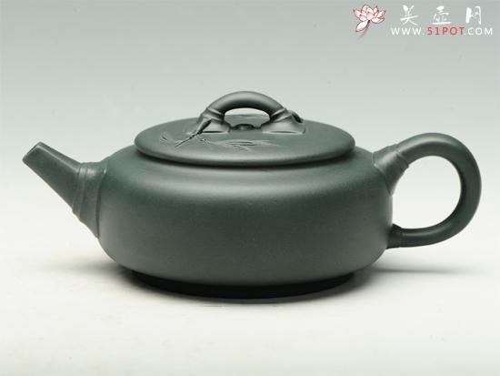 紫砂壶图片：扁方竹 - 美壶网