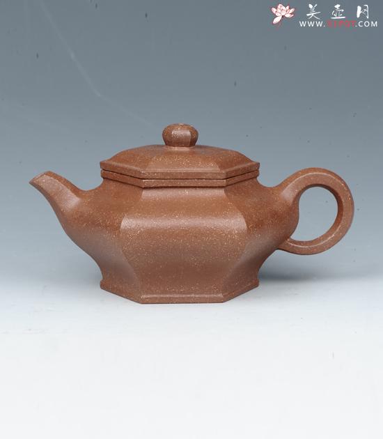 紫砂壶图片:六方矮宫灯 - 美壶网