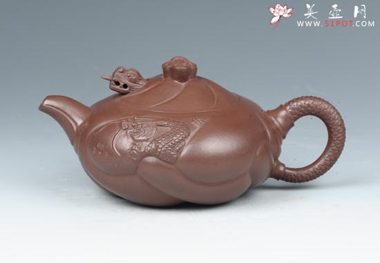 紫砂壶图片：鱼化龙 - 美壶网