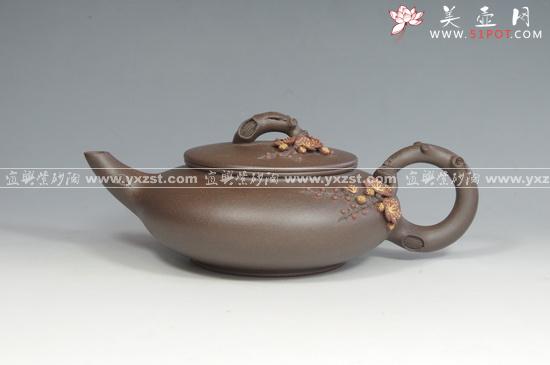 紫砂壶图片:花枝俏 - 美壶网
