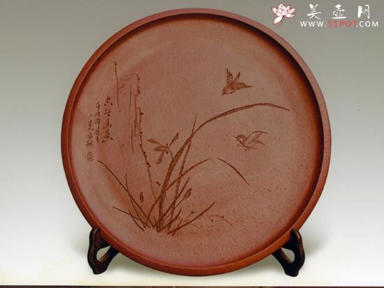 紫砂壶图片：挂盘    泥料：清水泥 - 美壶网