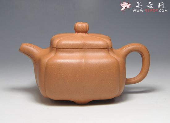 紫砂壶图片：四方筋囊 - 美壶网