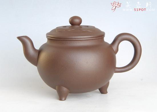 紫砂壶图片：三足如意 - 美壶网