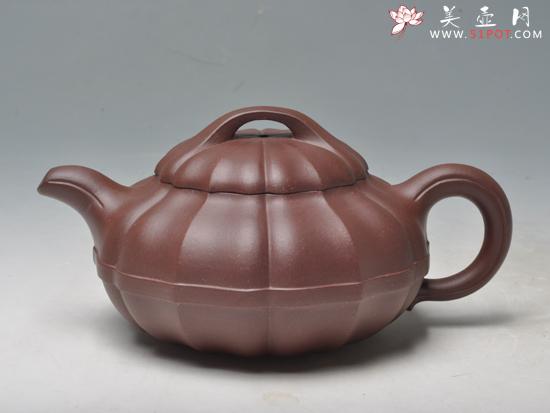 紫砂壶图片：菱花线圆 - 美壶网