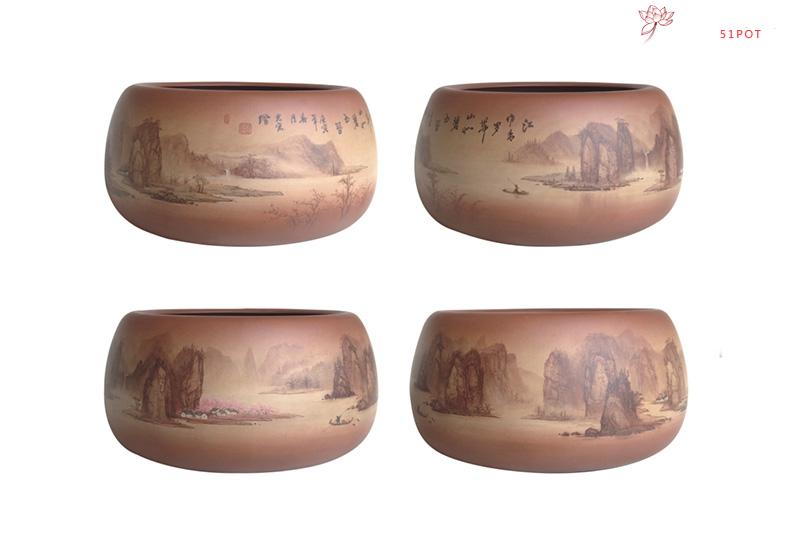 紫砂壶图片：通转漓江山水图 - 美壶网