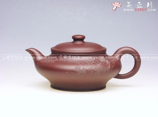 紫砂壶图片：虚扁 - 美壶网