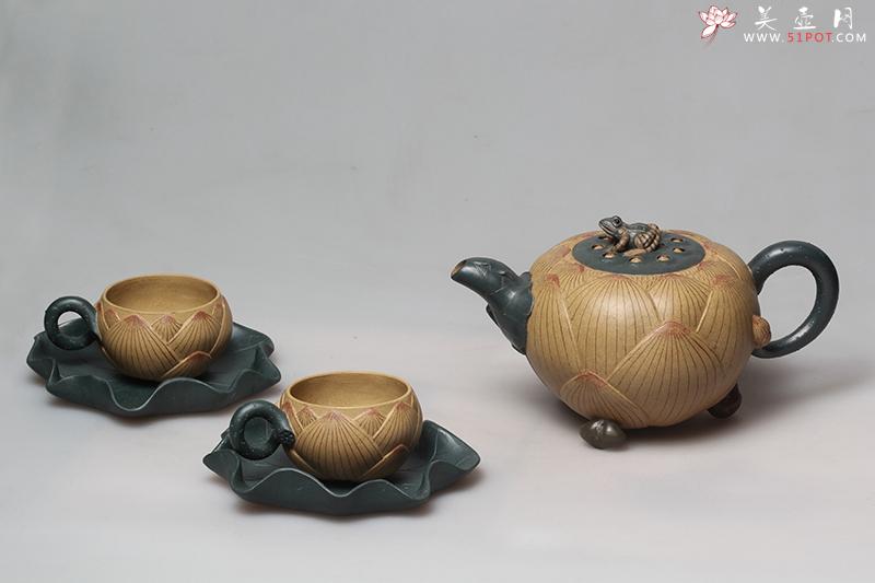 紫砂壶图片：荷花套壶 - 美壶网