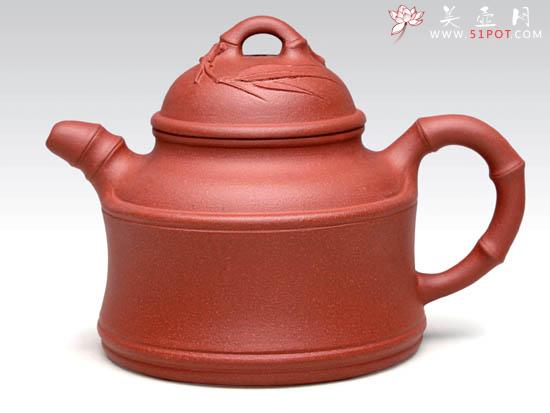 紫砂壶图片:小竹鼎 泥料:原矿清水泥 容量:180CC - 美壶网