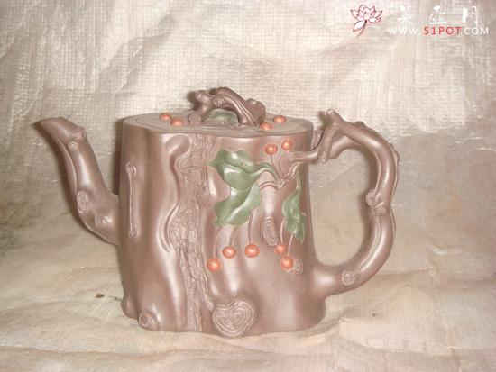 紫砂壶图片：樱桃桩 - 美壶网