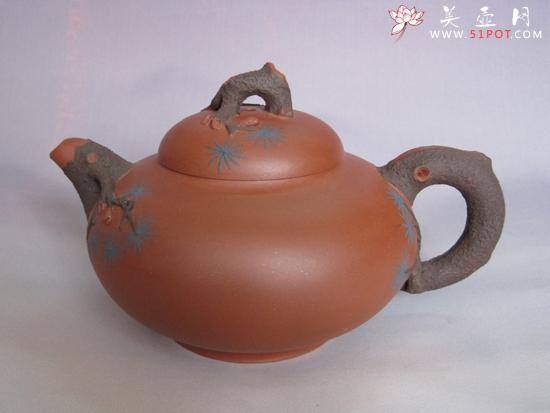 紫砂壶图片：松针 280CC - 美壶网