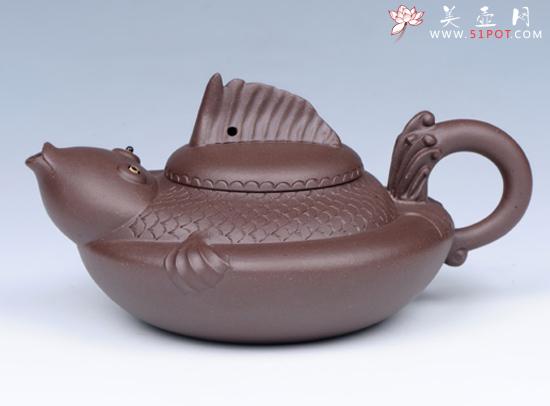 紫砂壶图片：连年有余 - 美壶网