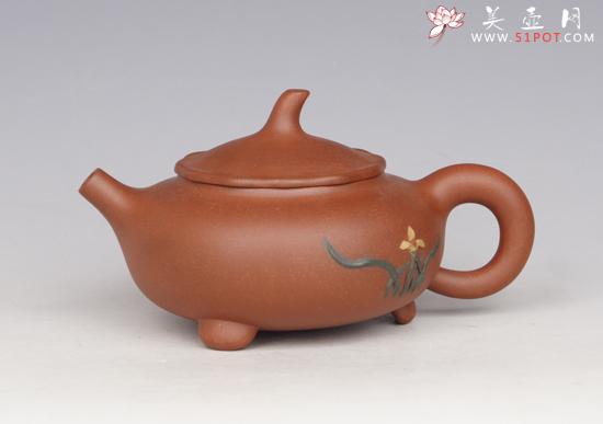 紫砂壶图片：兰花250CC - 美壶网