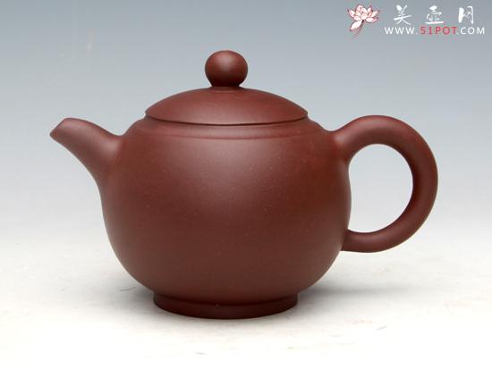 紫砂壶图片：云肩（紫泥）400ML - 美壶网