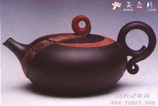 紫砂壶图片：晓阳追月壶 - 美壶网