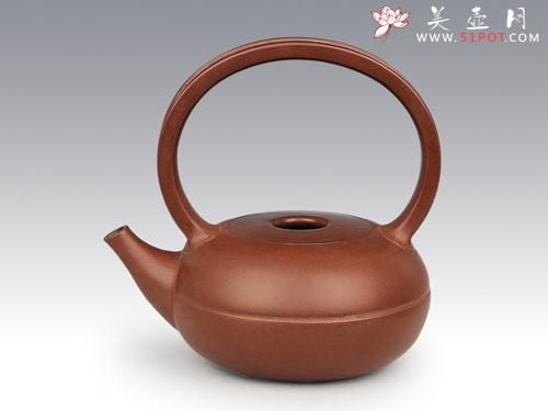 紫砂壶图片:圆珠提梁... - 美壶网