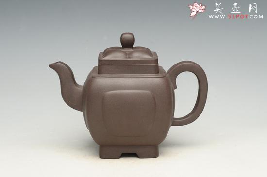 紫砂壶图片：四方菱花 - 美壶网