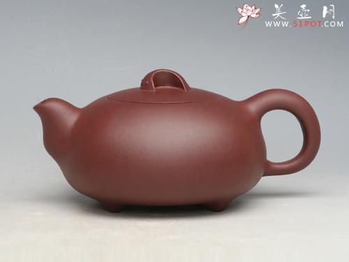 紫砂壶图片：元宝壶 原矿底槽清... - 美壶网
