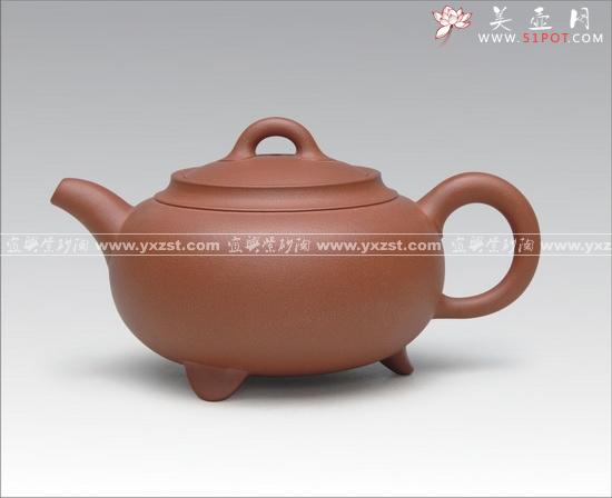 紫砂壶图片：三足如意 - 美壶网