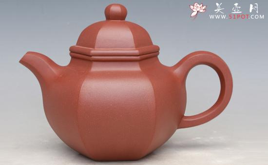 紫砂壶图片：六方掇球壶 - 美壶网