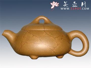 紫砂壶图片：冰纹石瓢 - 美壶网