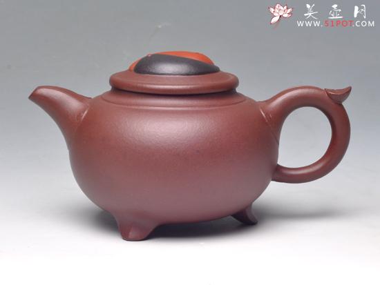 紫砂壶图片：如意八卦（底槽青）... - 美壶网