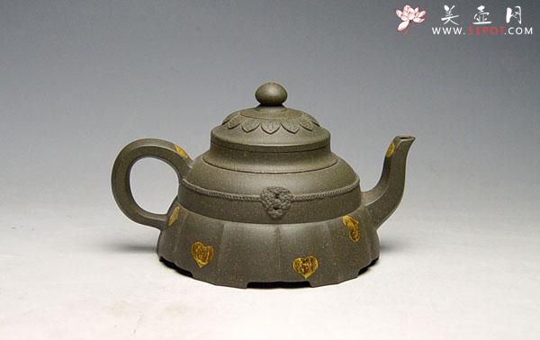 紫砂壶图片：裙花壶 - 美壶网