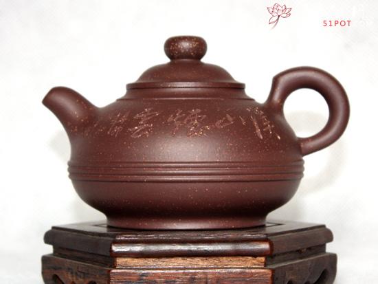 紫砂壶图片：紫泥调砂  金砂华容 - 美壶网