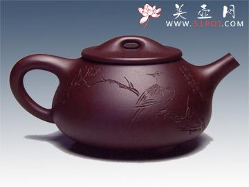 紫砂壶图片：石瓢十大茗壶优秀奖朱新洪铭 - 美壶网