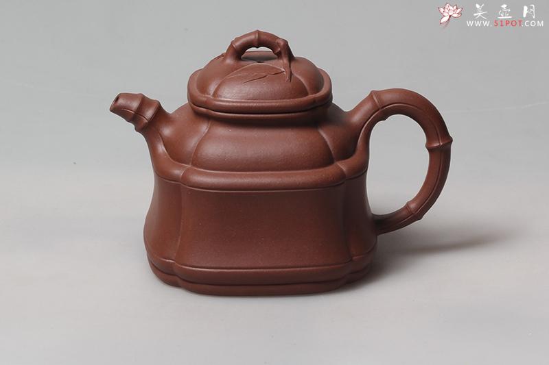 紫砂壶图片：四方竹鼎 - 美壶网
