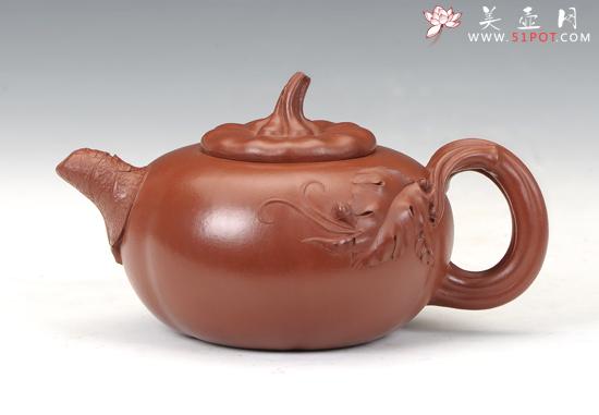 紫砂壶图片：翘南瓜 - 美壶网