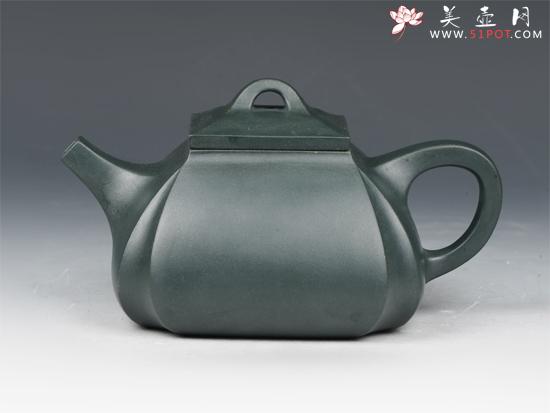 紫砂壶图片：抽角石瓢 - 美壶网