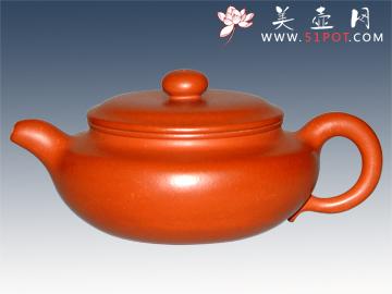 紫砂壶图片：朱泥扁腹 - 美壶网
