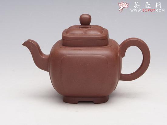 紫砂壶图片：四方魁壶 - 美壶网