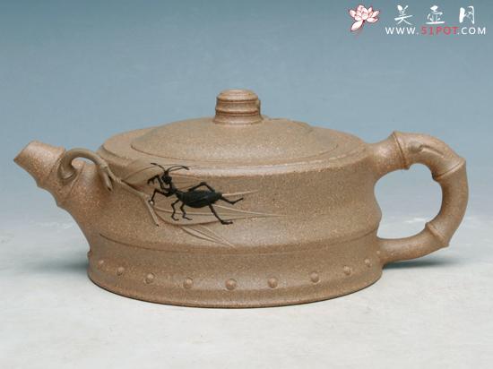 紫砂壶图片：劲竹壶 - 美壶网