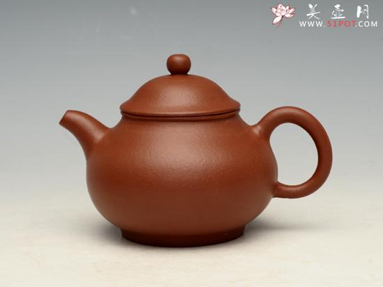 紫砂壶图片：朱泥潘壶 - 美壶网