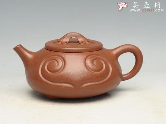 紫砂壶图片:如意石瓢 容量:200cc - 美壶网