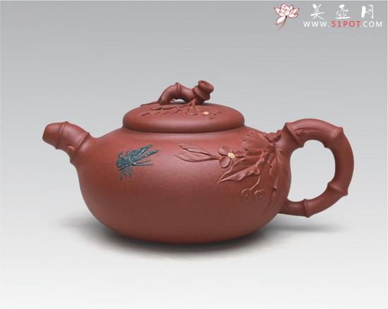 紫砂壶图片：竹节海棠 - 美壶网