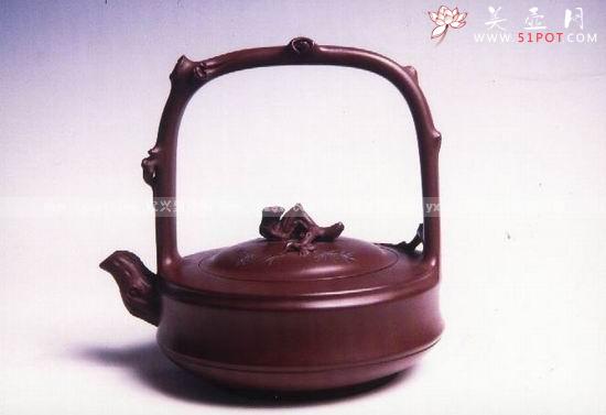 紫砂壶图片：三友提梁 - 美壶网