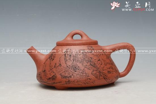 紫砂壶图片：大石瓢 380CC - 美壶网