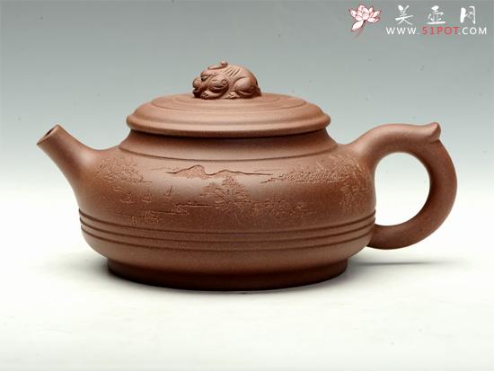 紫砂壶图片：双线 - 美壶网