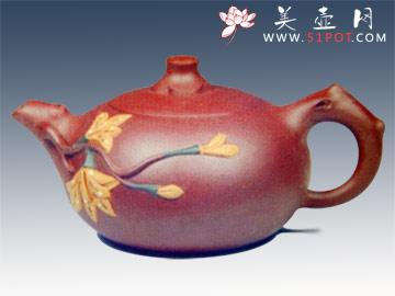 紫砂壶图片：花开并蒂 - 美壶网