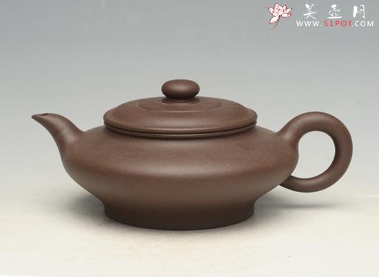 紫砂壶图片：虚扁 - 美壶网