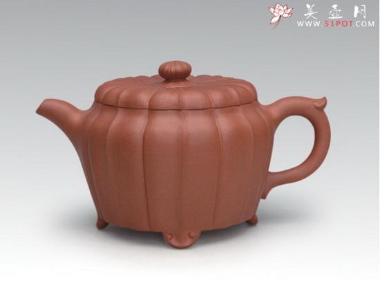紫砂壶图片：菊花八瓣壶 - 美壶网