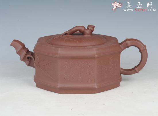 紫砂壶图片：八方竹 - 美壶网