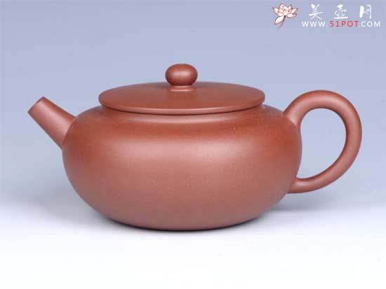 紫砂壶图片:- 玉扁底槽清 - - 美壶网
